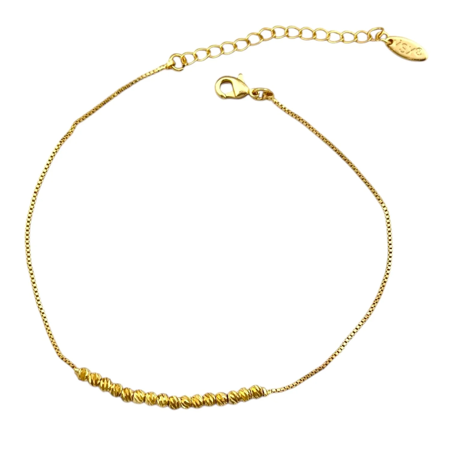 پابند زنانه ظریف طرح طلا