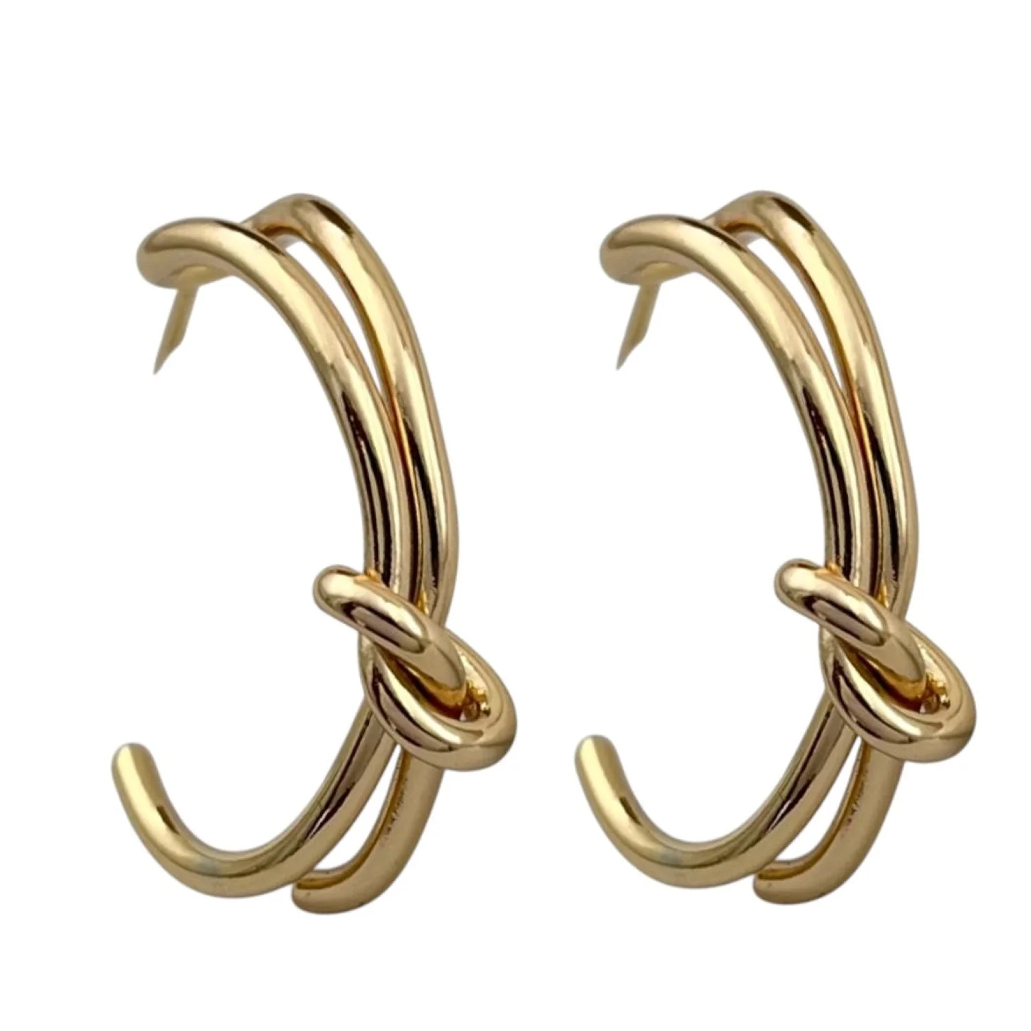 گوشواره زنانه طرح گره ژوپینگ، ظرافت در عین سادگی Xuping