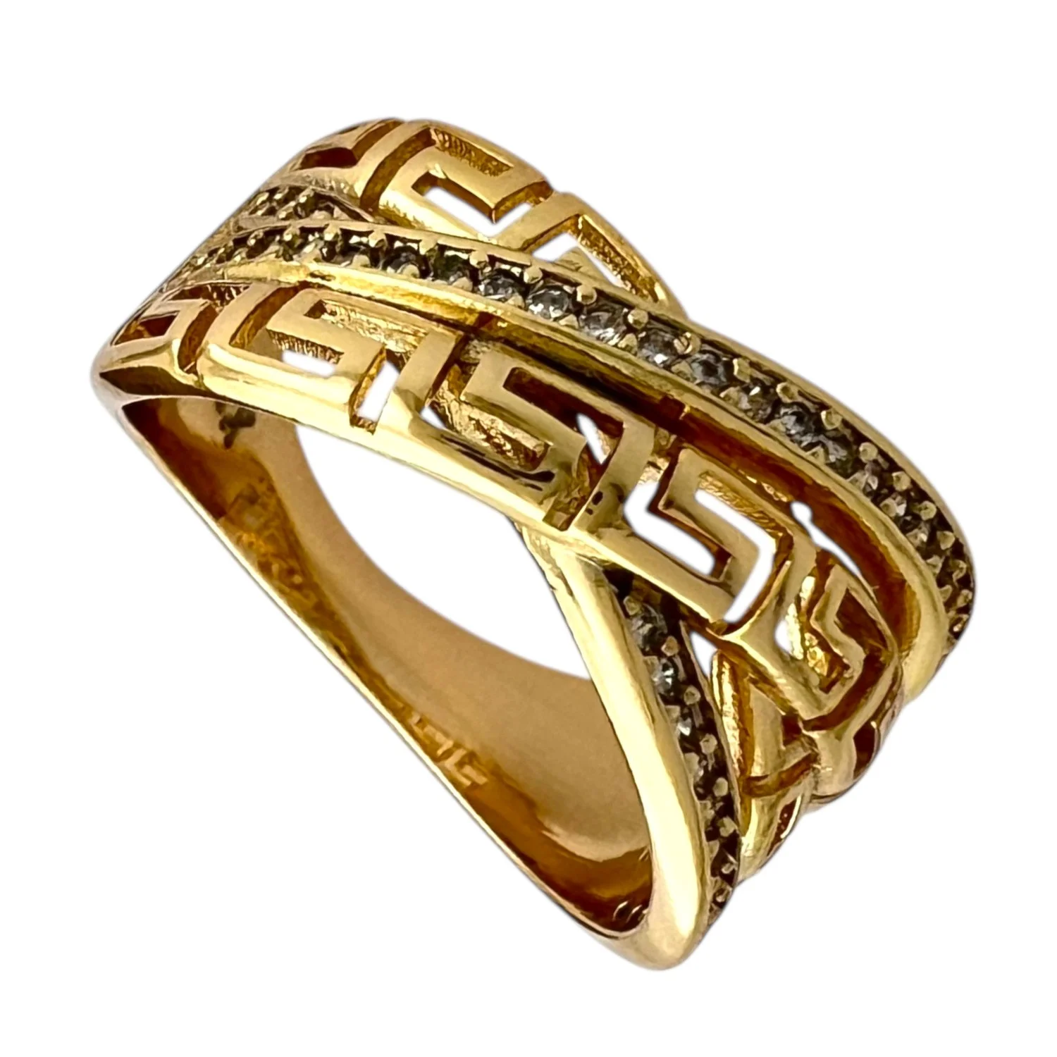 انگشتر زنانه ژوپینگ طرح ورساچه با نگین های ظریف