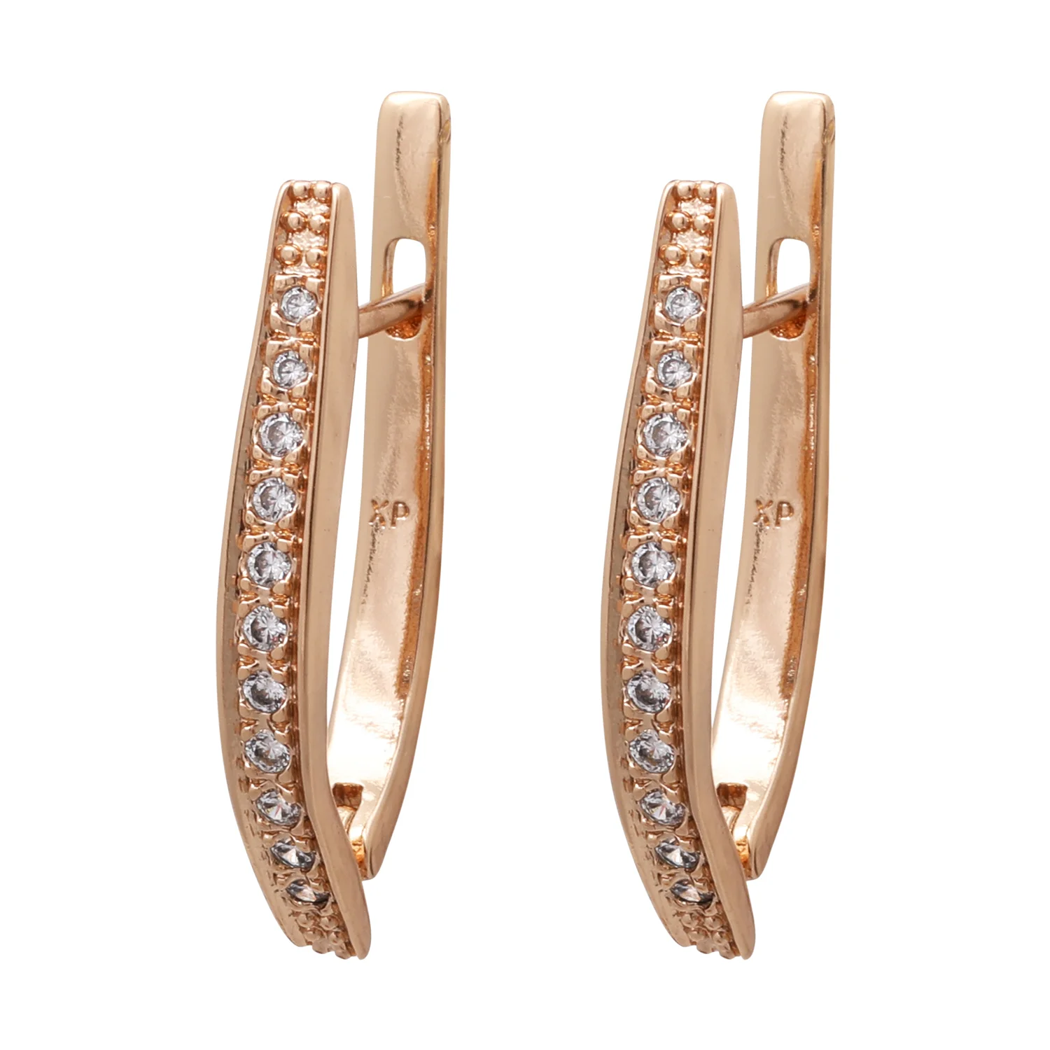 گوشواره زنانه با طرح خاص نگین دار  ژوپینگ