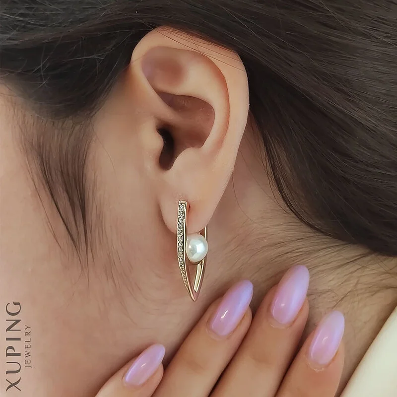 گوشواره هفتی مرواریدی ژوپینگ، درخشش بی نظیر مروارید در طراحی هفت