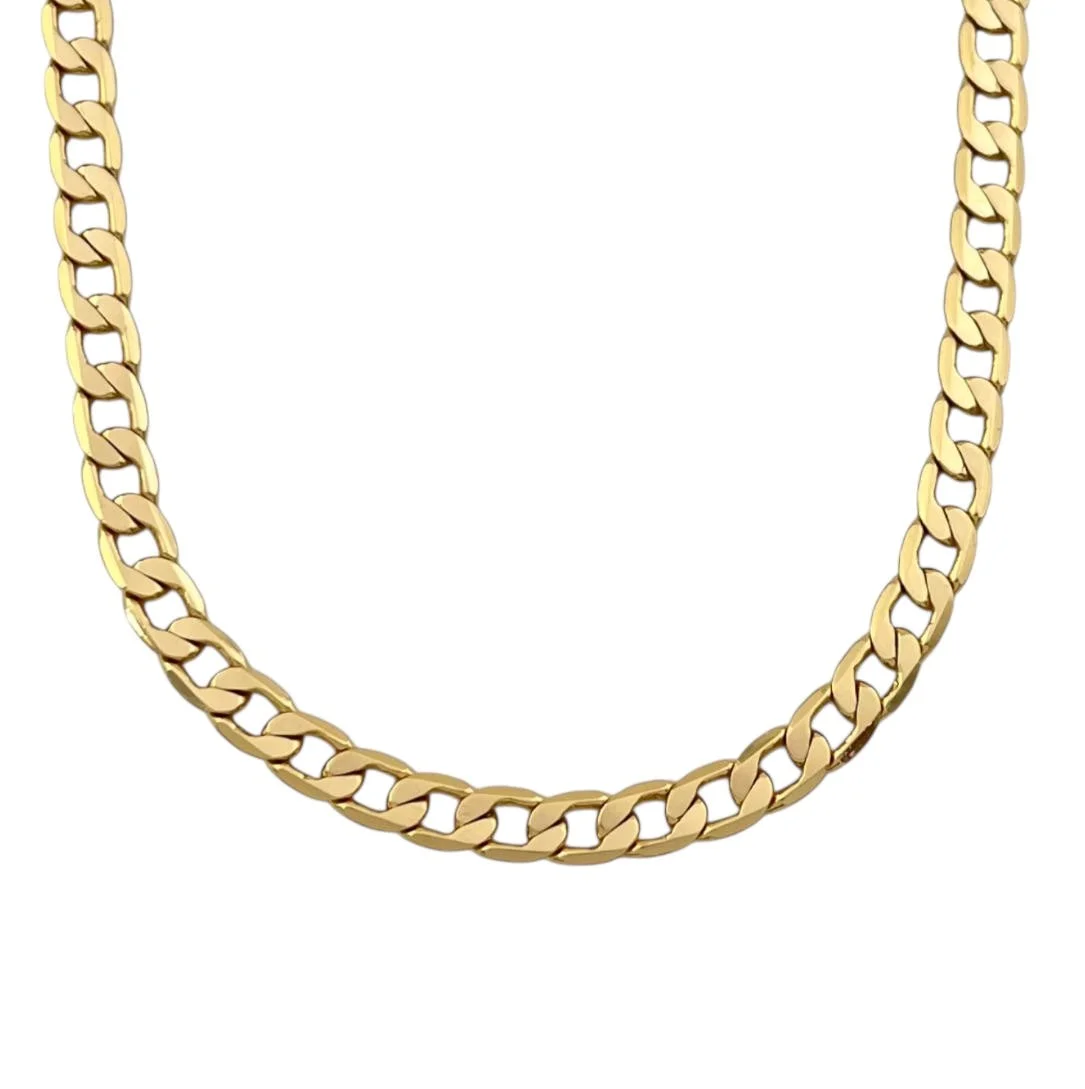 گردنبند زنانه ژوپینگ مدل ملیا طرح طلا با زنجیر فیگارو ظریف