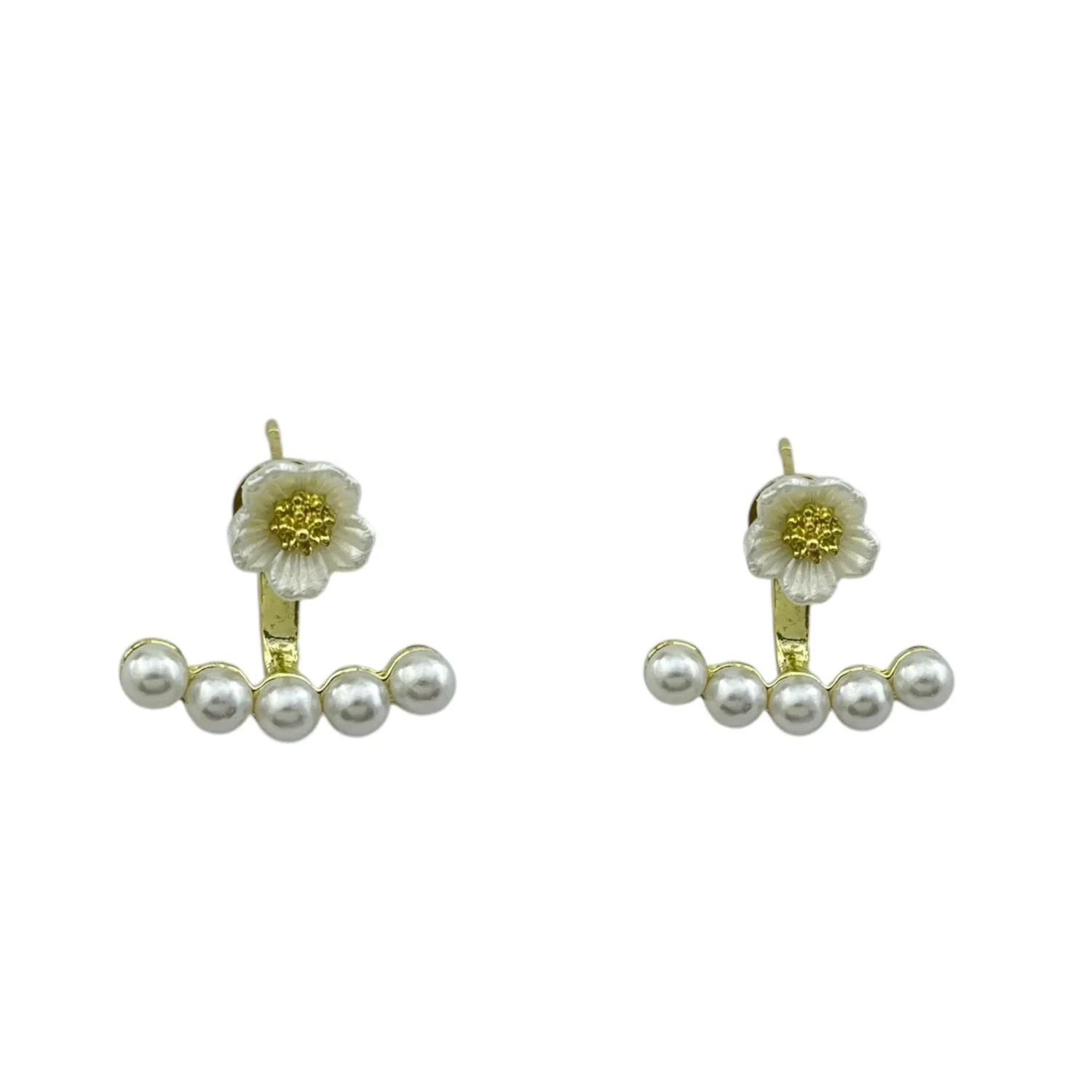 گوشواره زنانه طرح گل و مروارید، انتخابی شیک برای بانوان