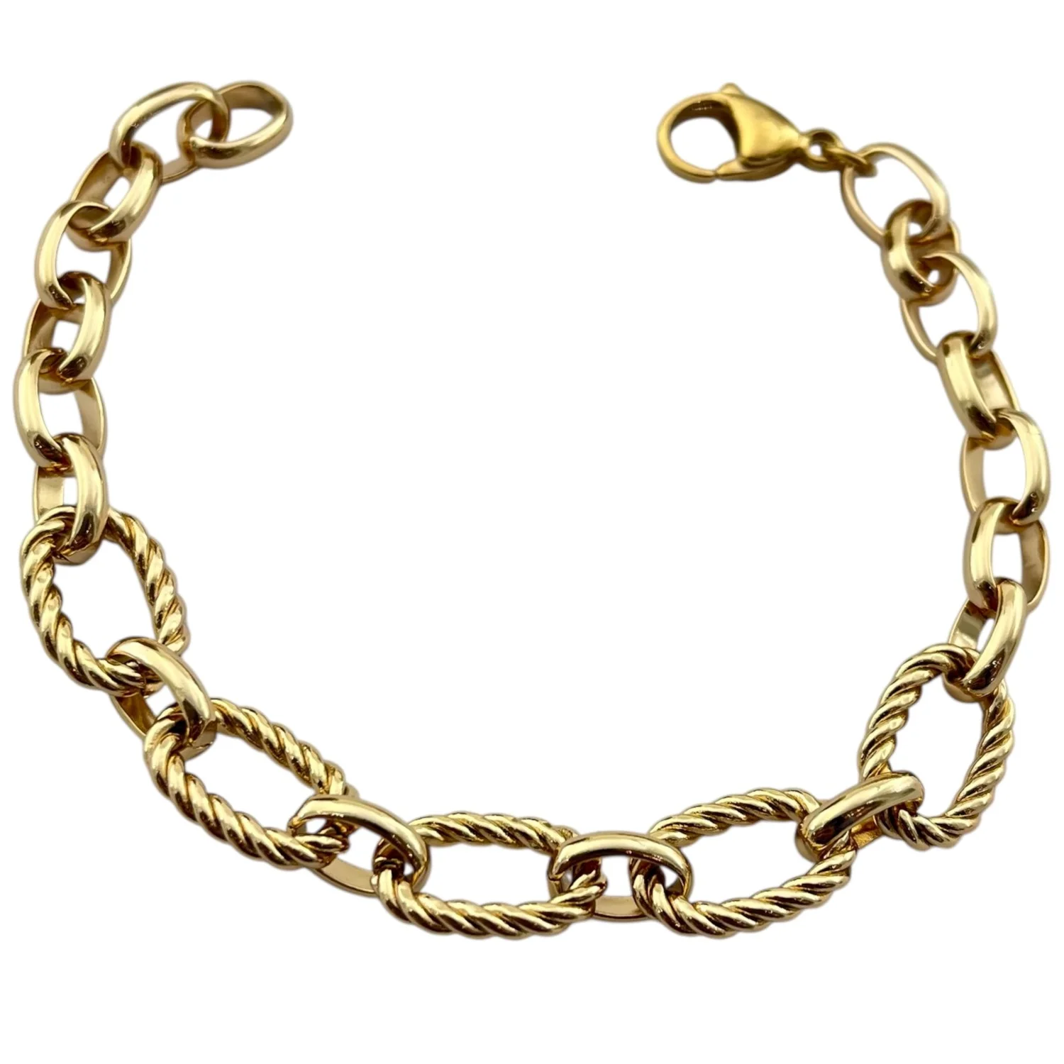 دستبند زنانه با طرح تیفانی و بافت زنجیری خاص