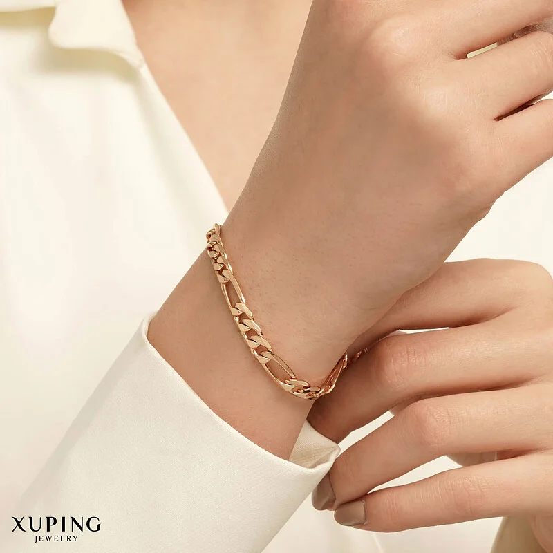 دستبند فیگارو 5 میل با روکش طلای ژوپینگ، ظرافت و درخشش