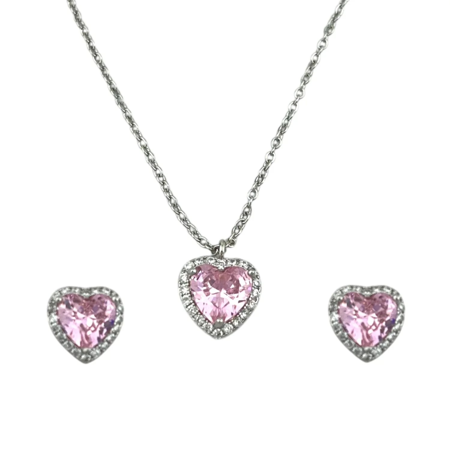 نیم ست زنانه با طرح قلب جواهری، ظرافت بی‌نظیر