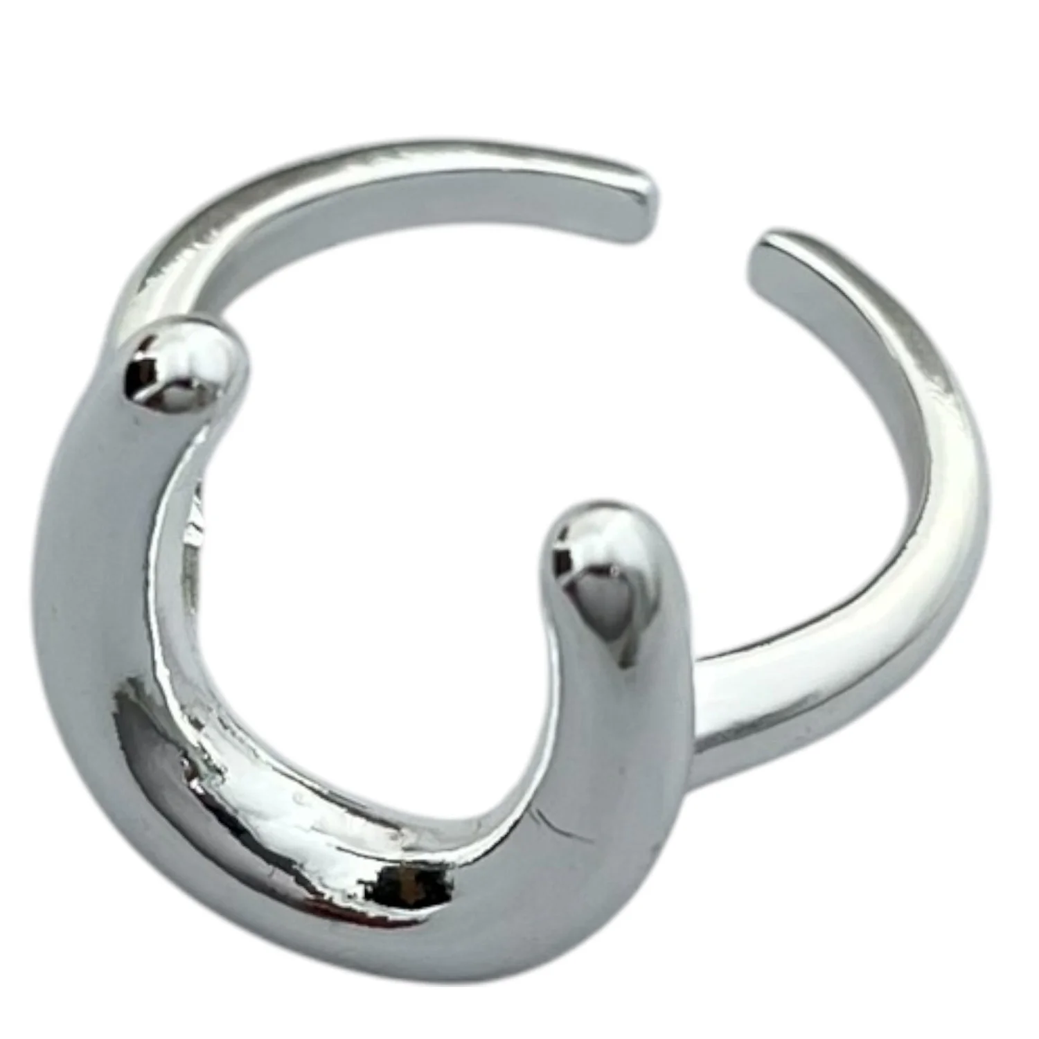 انگشتر زنانه مینیمال با طرح نعل اسب