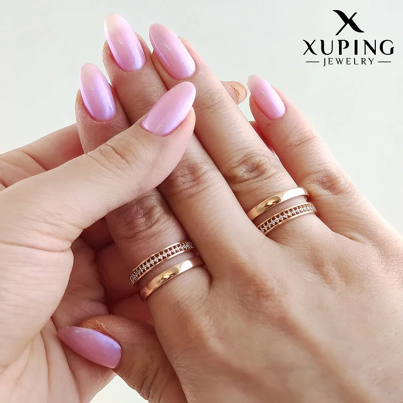 انگشتر رینگ دولاین نگین‌دار ژوپینگ، درخشش بی‌نظیر در دستان شما Xuping