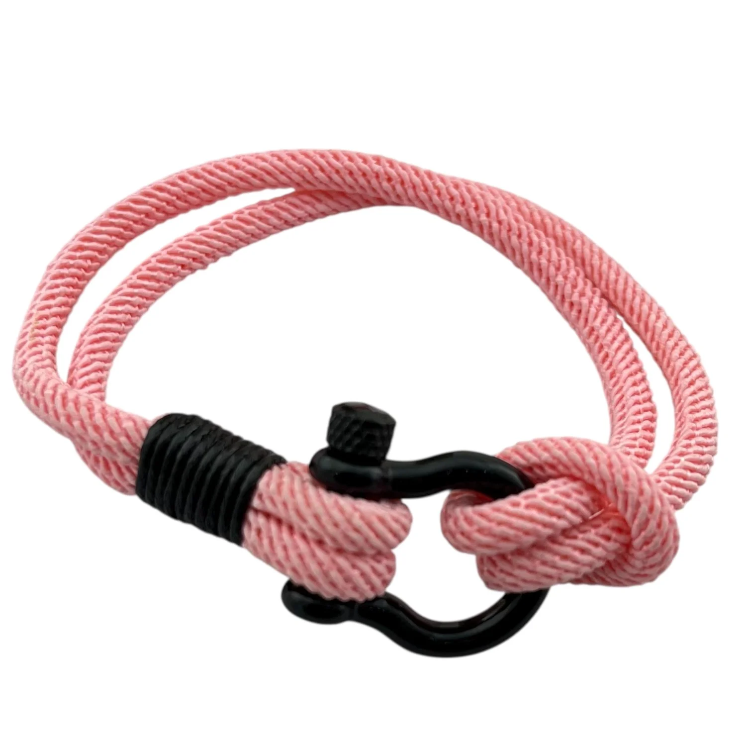 دستبند امگا با طرح کنفی و قفل مشکی شیک