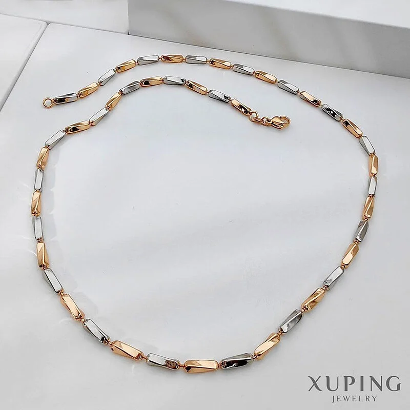 زنجیر اسپرت دورنگ ژوپینگ، درخشش بی‌نظیر با طراحی مدرن Xuping