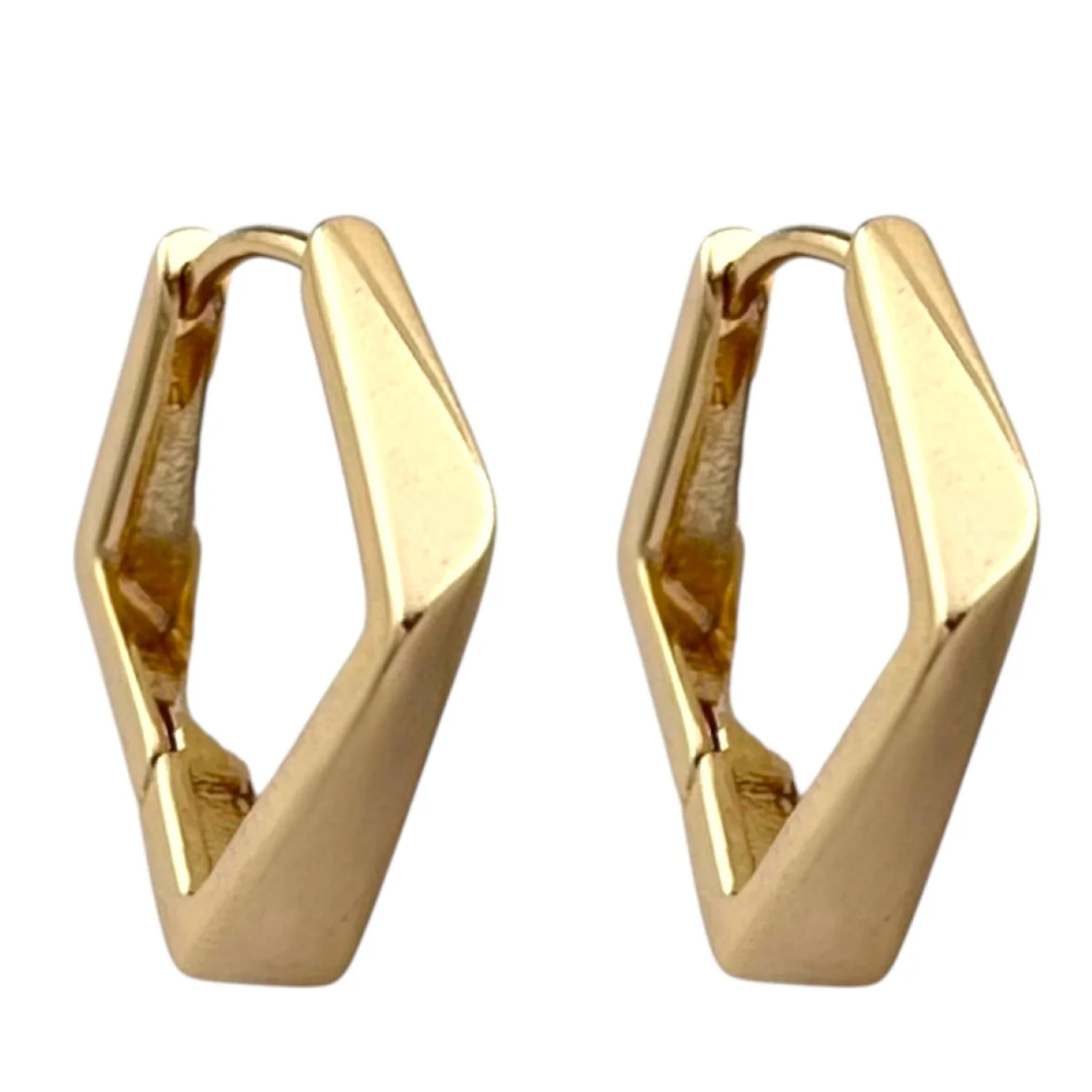 گوشواره زنانه طرح آینه ای با رنگ ثابت و ضد حساسیت ژوپینگ