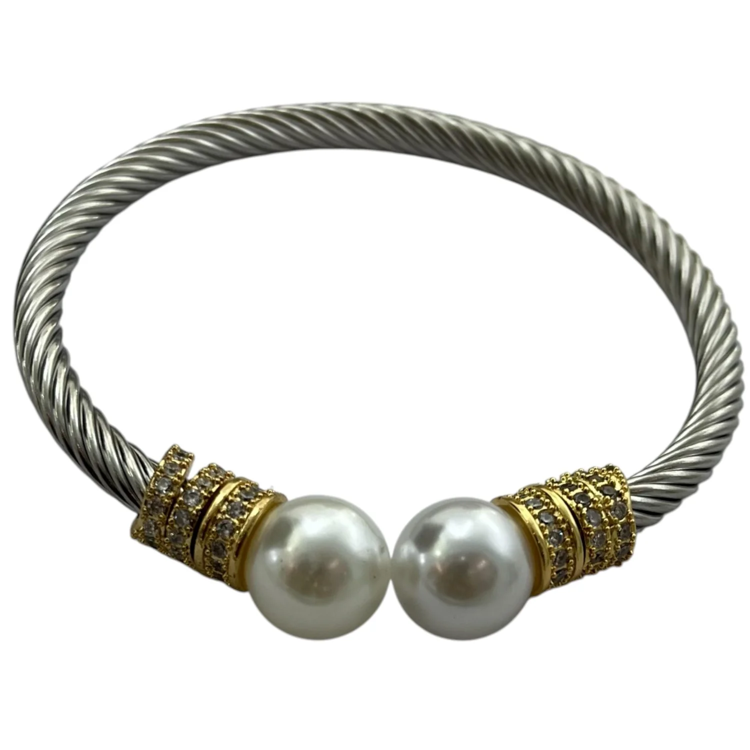 دستبند زنانه مدل مرواریدی با طرح دیوید یورمن