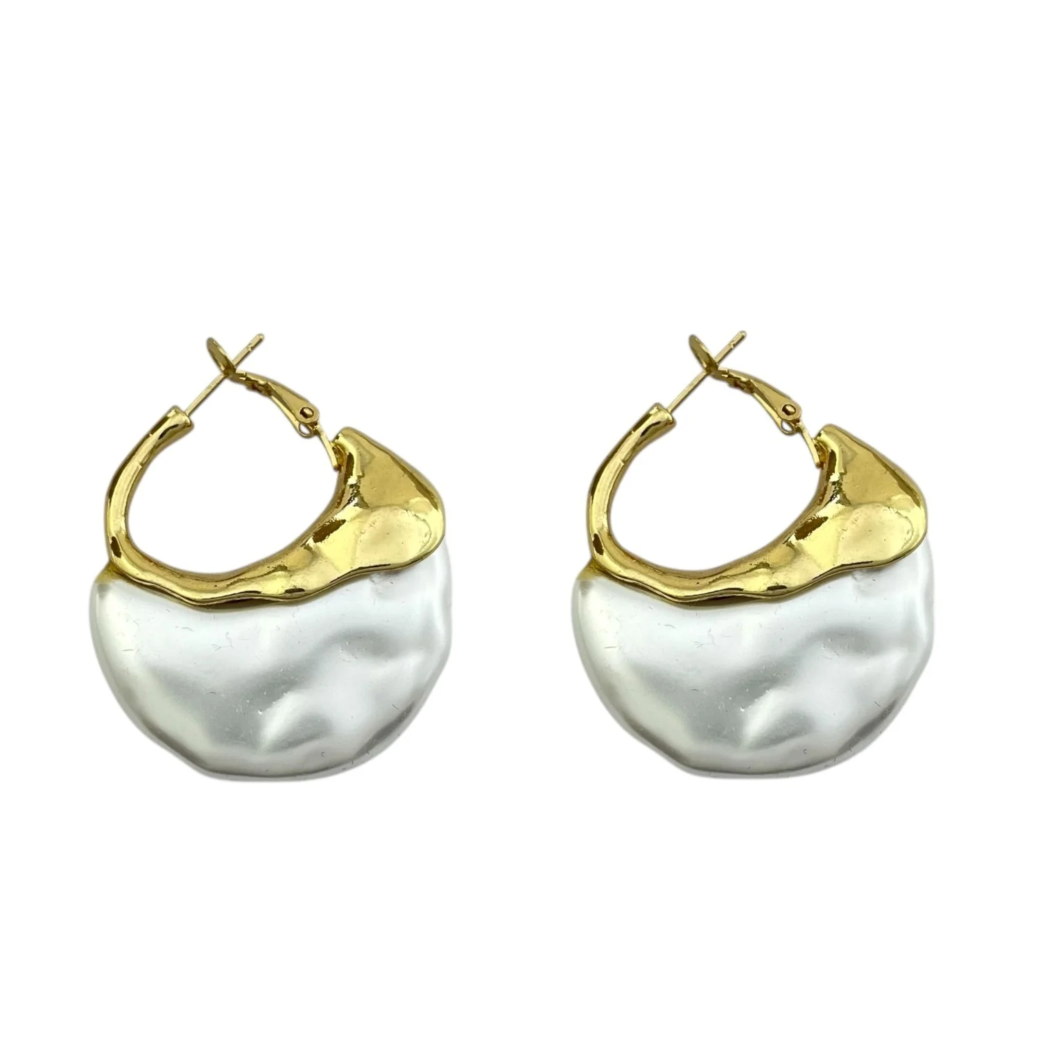 گوشواره زنانه نیم دایره با طراحی مروارید، شیک و خاص