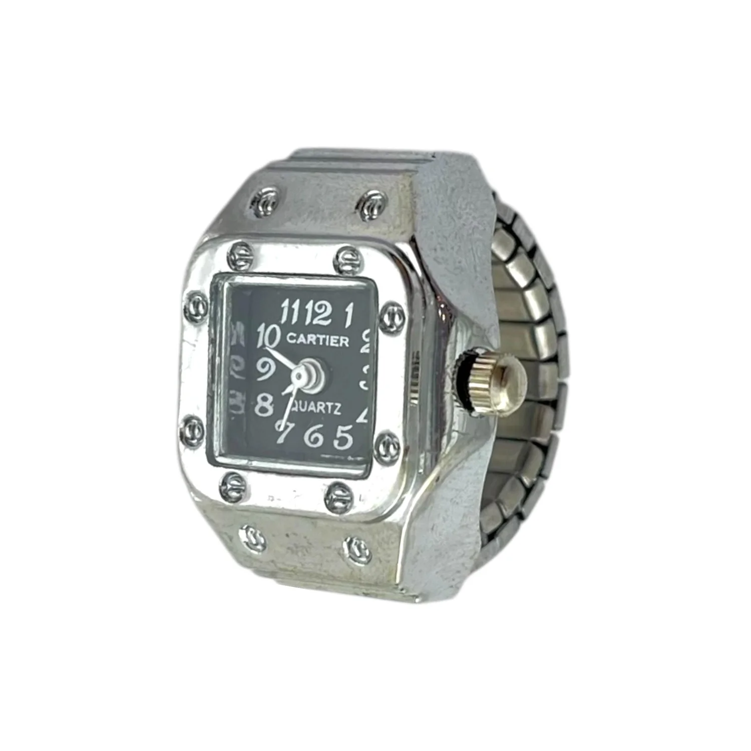 انگشتر طرح ساعت زنانه