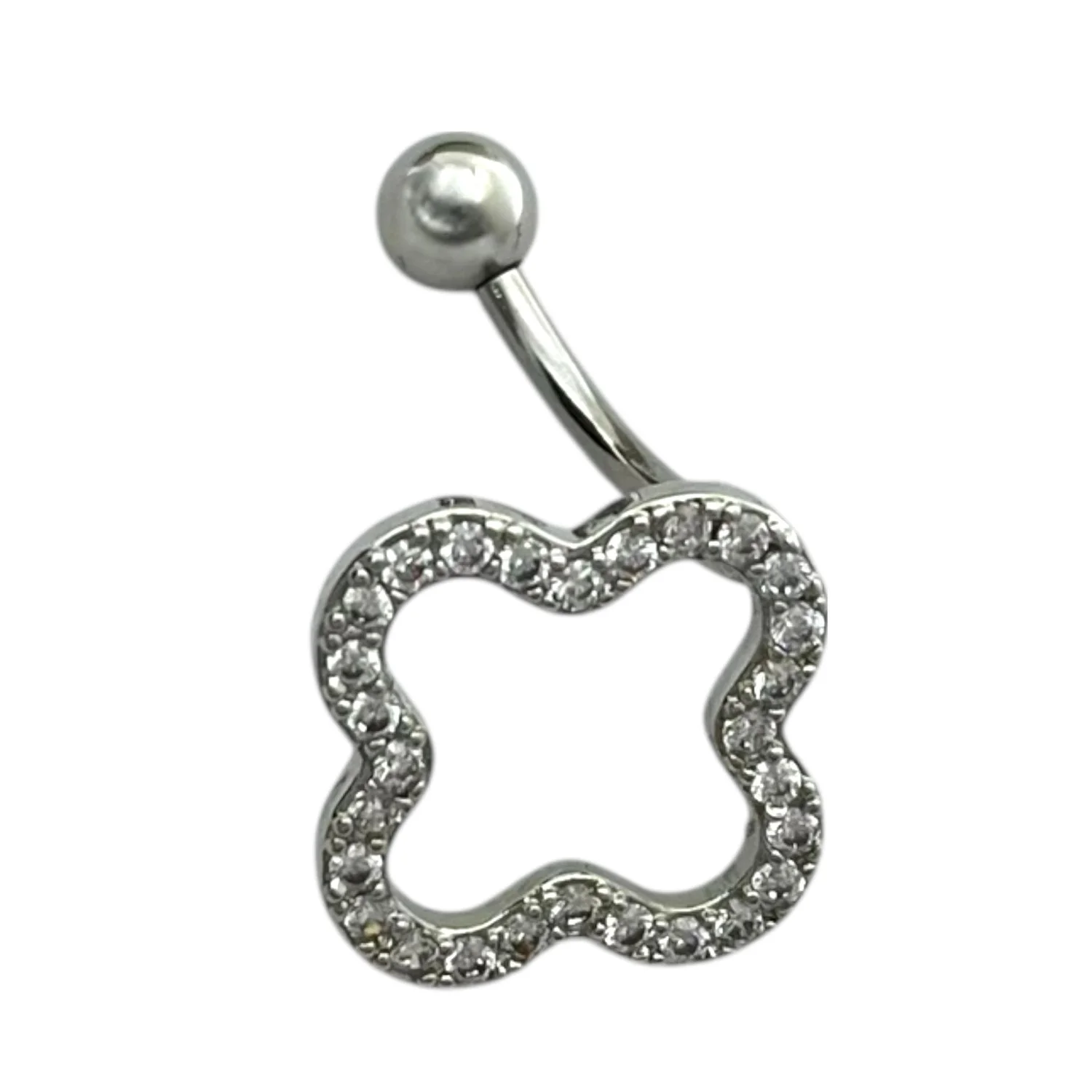 پیرسینگ ناف استیل طرح ونکلیف زنانه