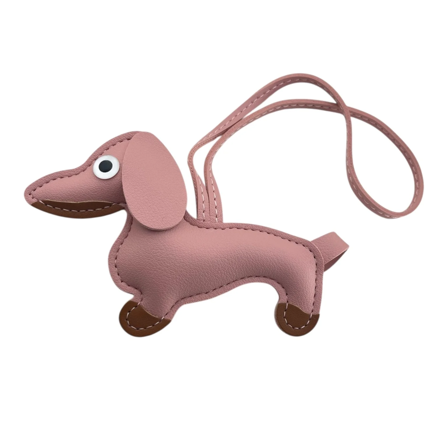 آویز کیف شیک طرح سگ چرمی، همراه دوستداشتنی شما