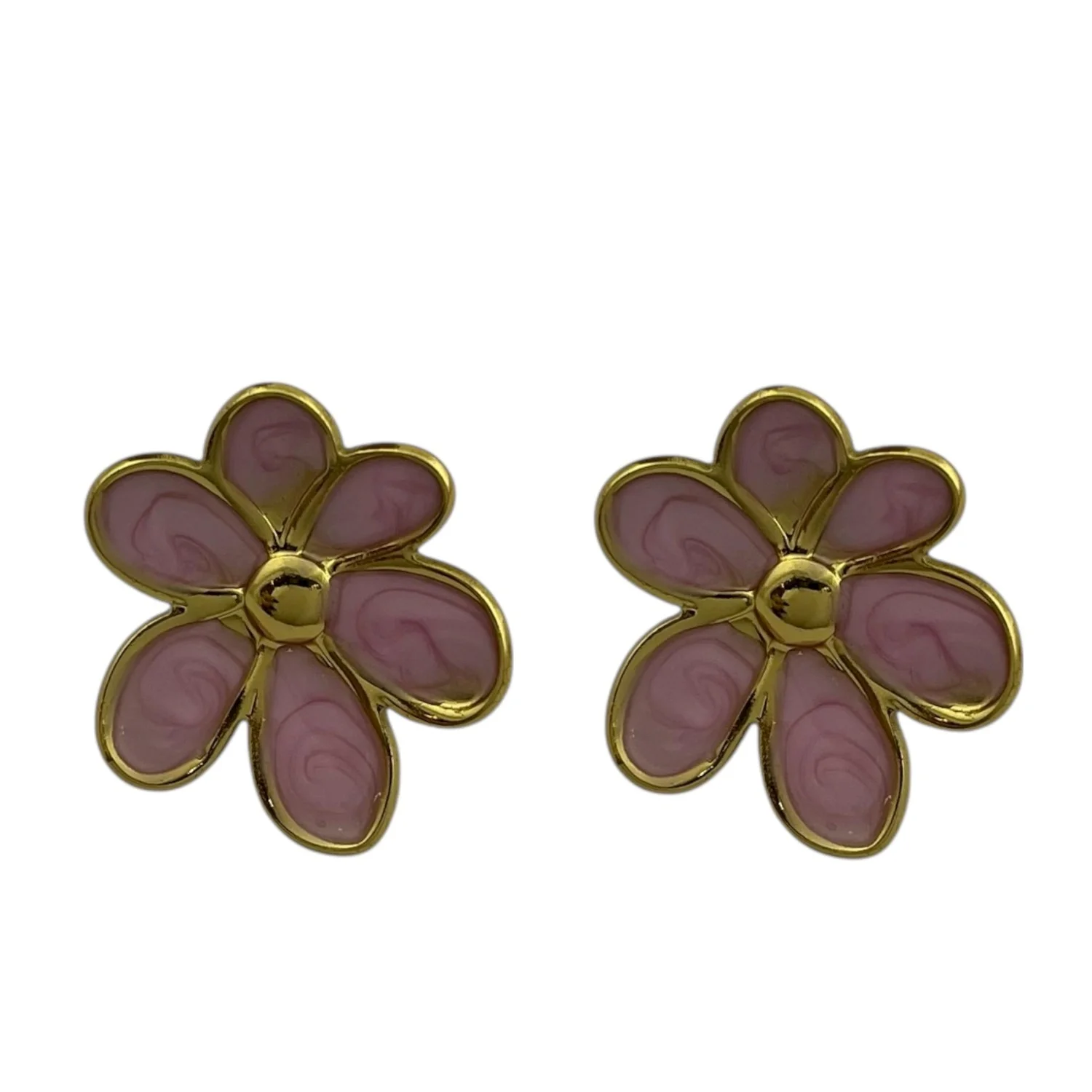 گوشواره زنانه طرح گل میناکاری شده، ظرافت بهاری برای شما