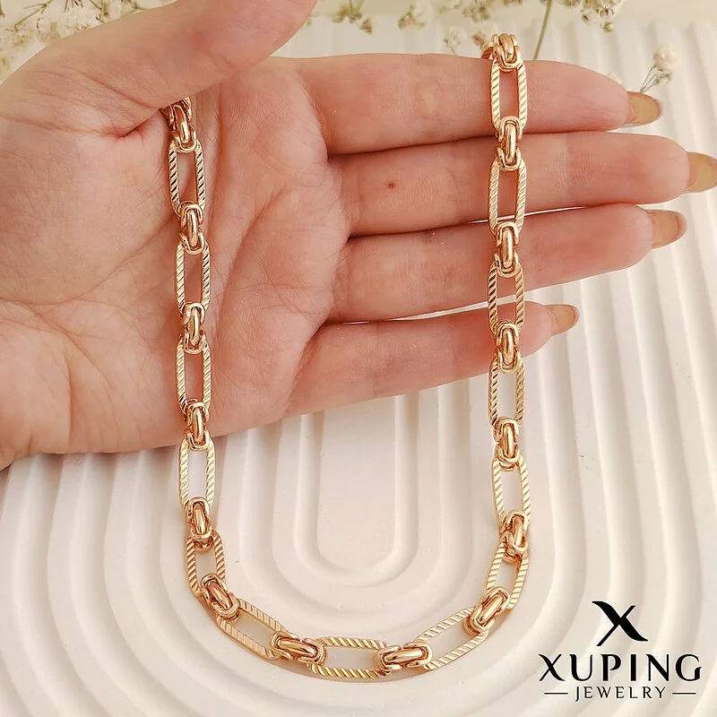 زنجیر حلقه‌ای طرح طلا با روکش چندلایه ژوپینگ Xuping