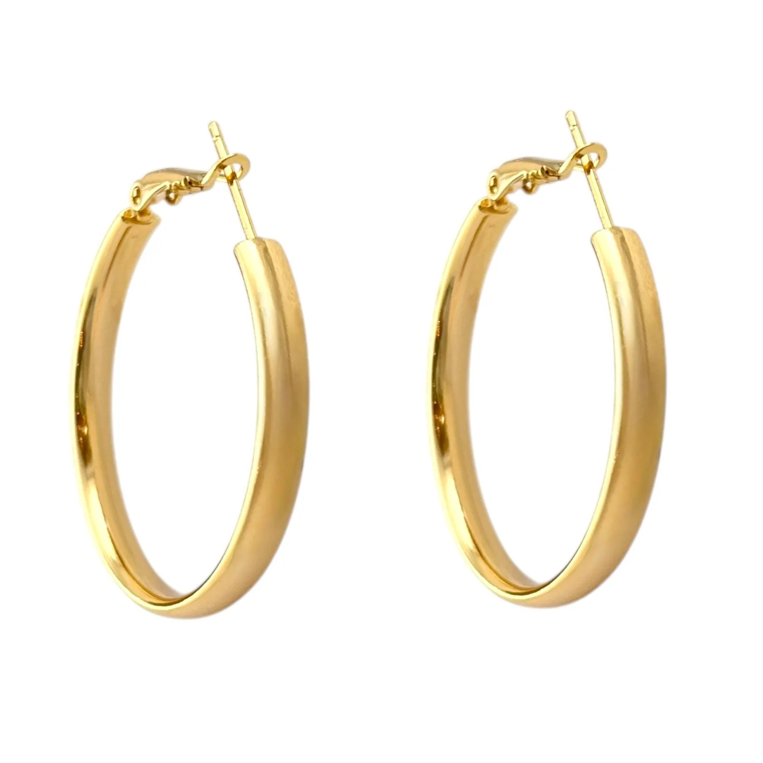 گوشواره حلقه ای زنانه با روکش ژوپینگ