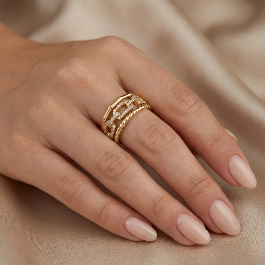 انگشتر زنانه طرح تیفانی شیک و خاص ژوپینگ