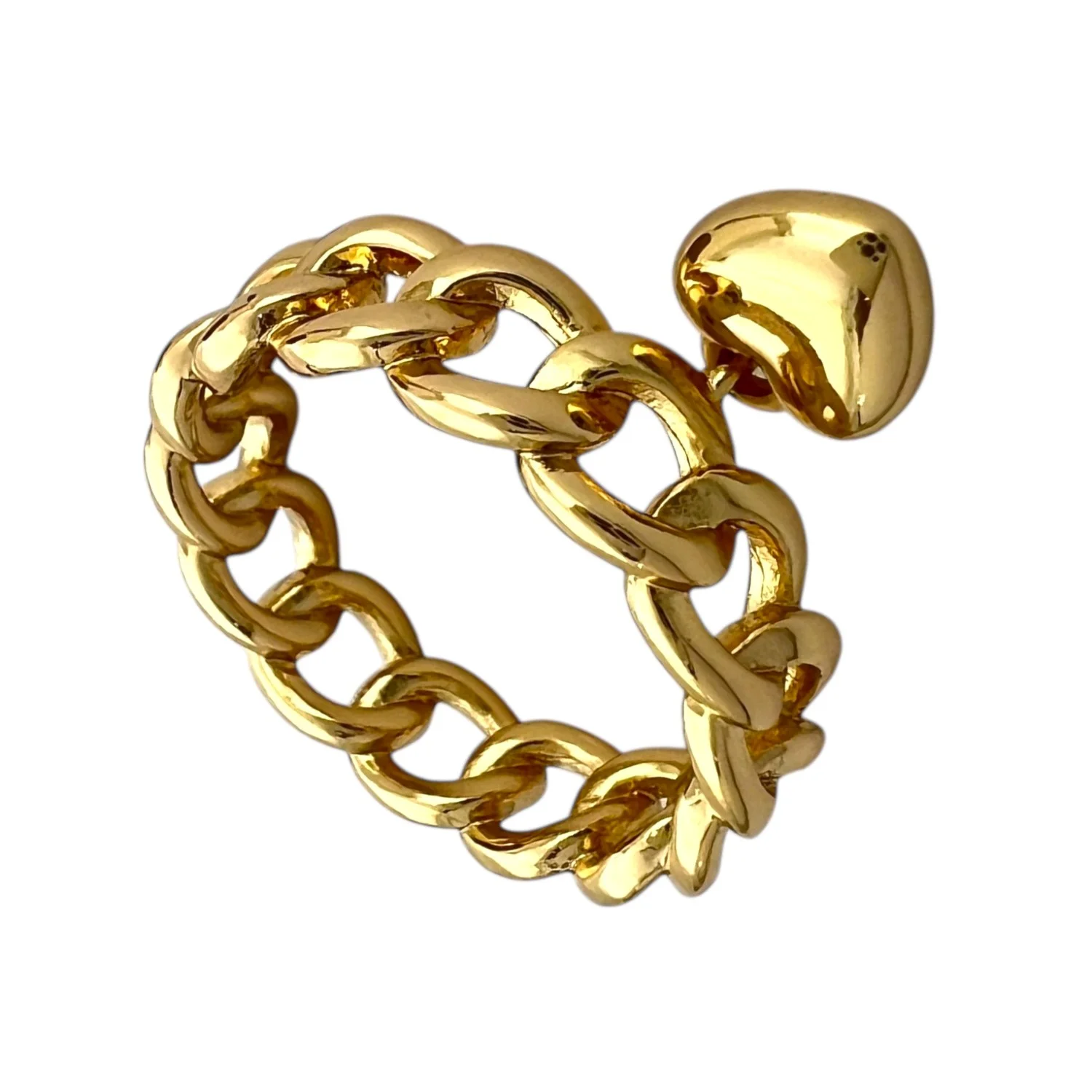 انگشتر زنانه طرح کارتیه با آویز قلب، ظرافت و زیبایی