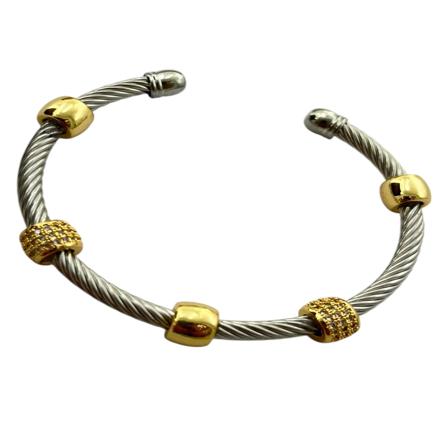 دستبند زنانه بنگل طرح جواهری دیوید یورمن