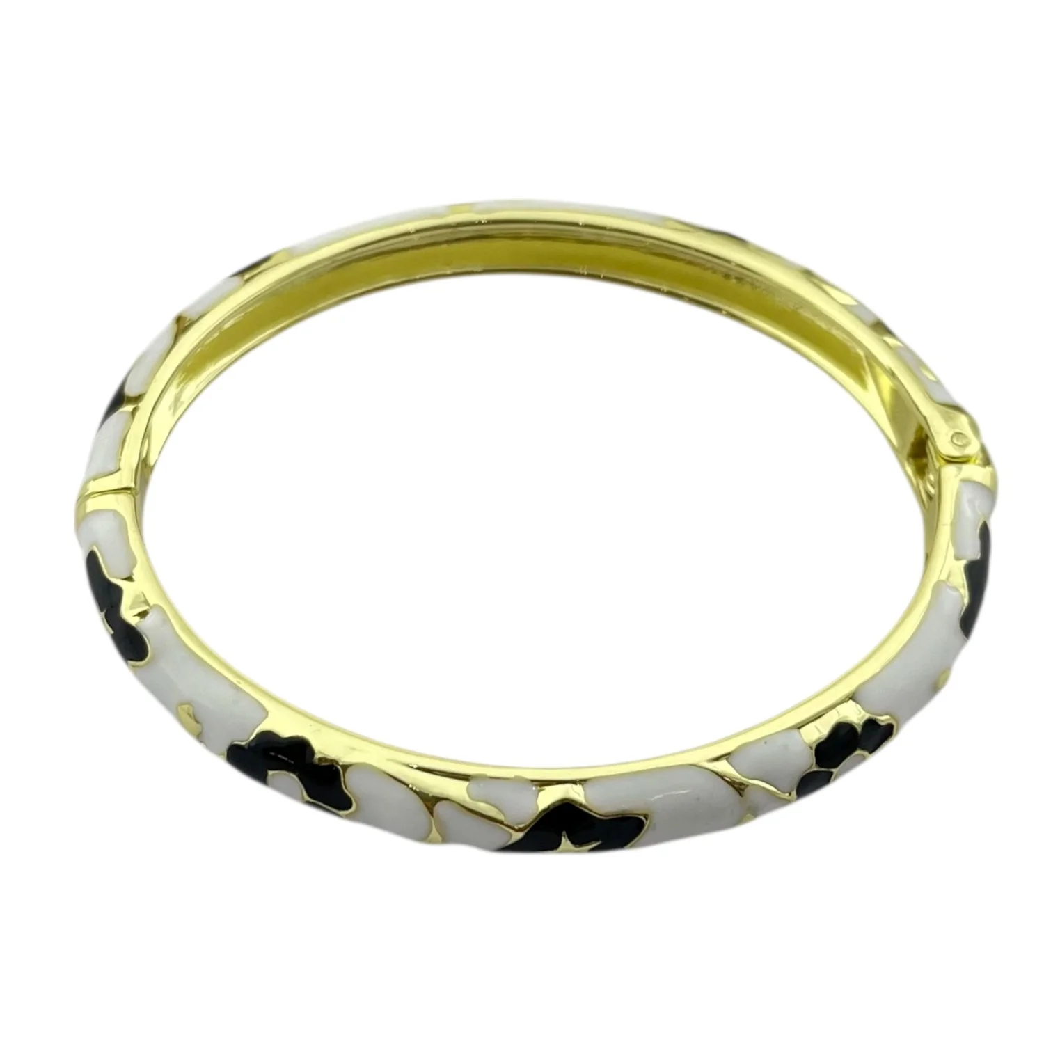 دستبند زنانه بنگل با طرح میناکاری ظریف و چشم‌نواز