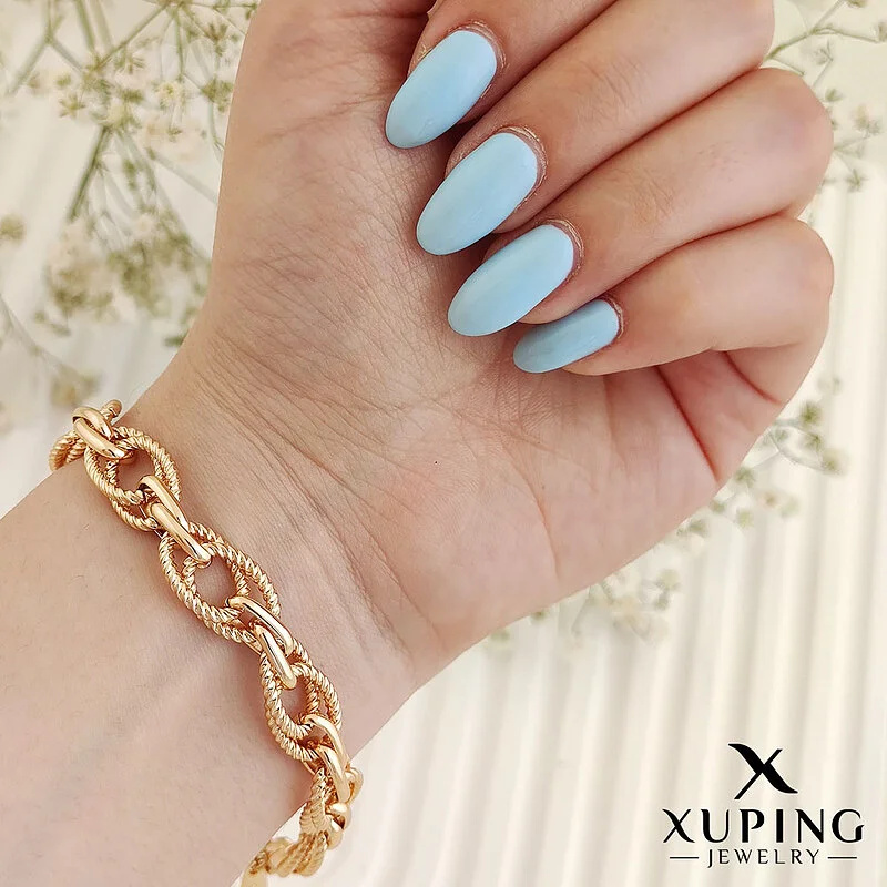 دستبند حلقهای طرح طلا با روکش طلایی ژوپینگ