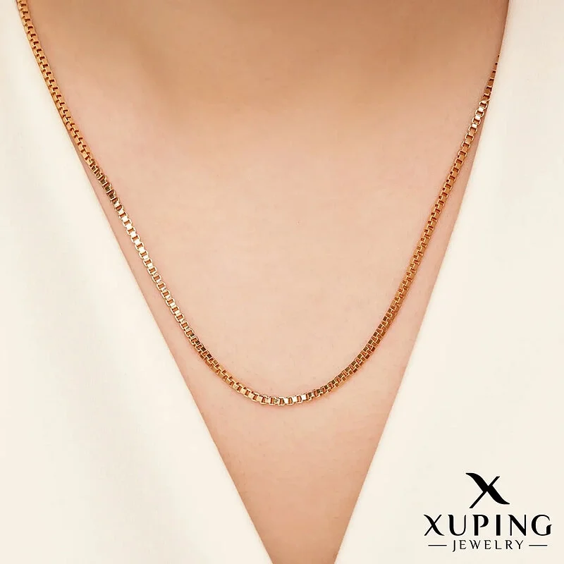 زنجیر ونیزی ظریف با روکش طلای ژوپینگ - درخشش بی نظیر Xuping