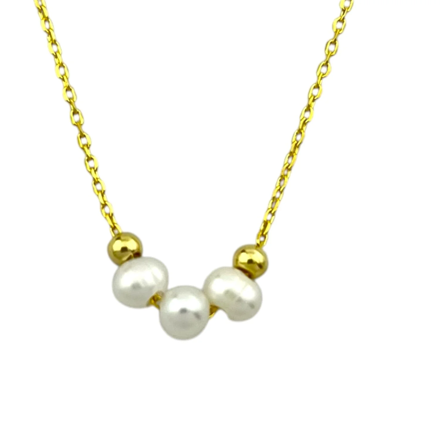 گردنبند زنانه با مرواریدهای ظریف، مدل درخشان ژوپینگ