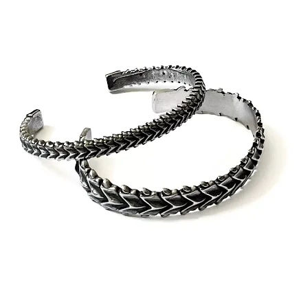 دستبند مردانه طرح پوست اژدها بنگا، استایلی خاص و مدرن