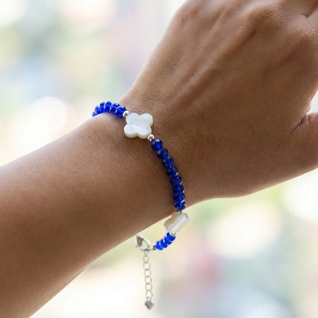 دستبند دخترانه فانتزی مدل صدفی طرح اقیانوس