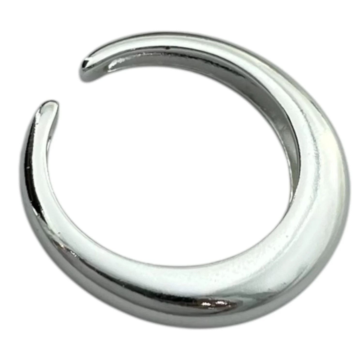 انگشتر زنانه مینیمال با طراحی آبنوس نقره‌ای