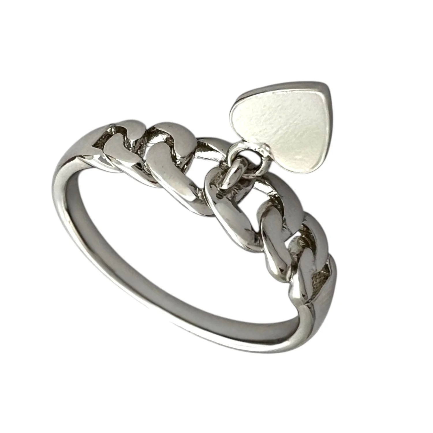 انگشتر زنانه طرح کارتیه با آویز قلب ژوپینگ