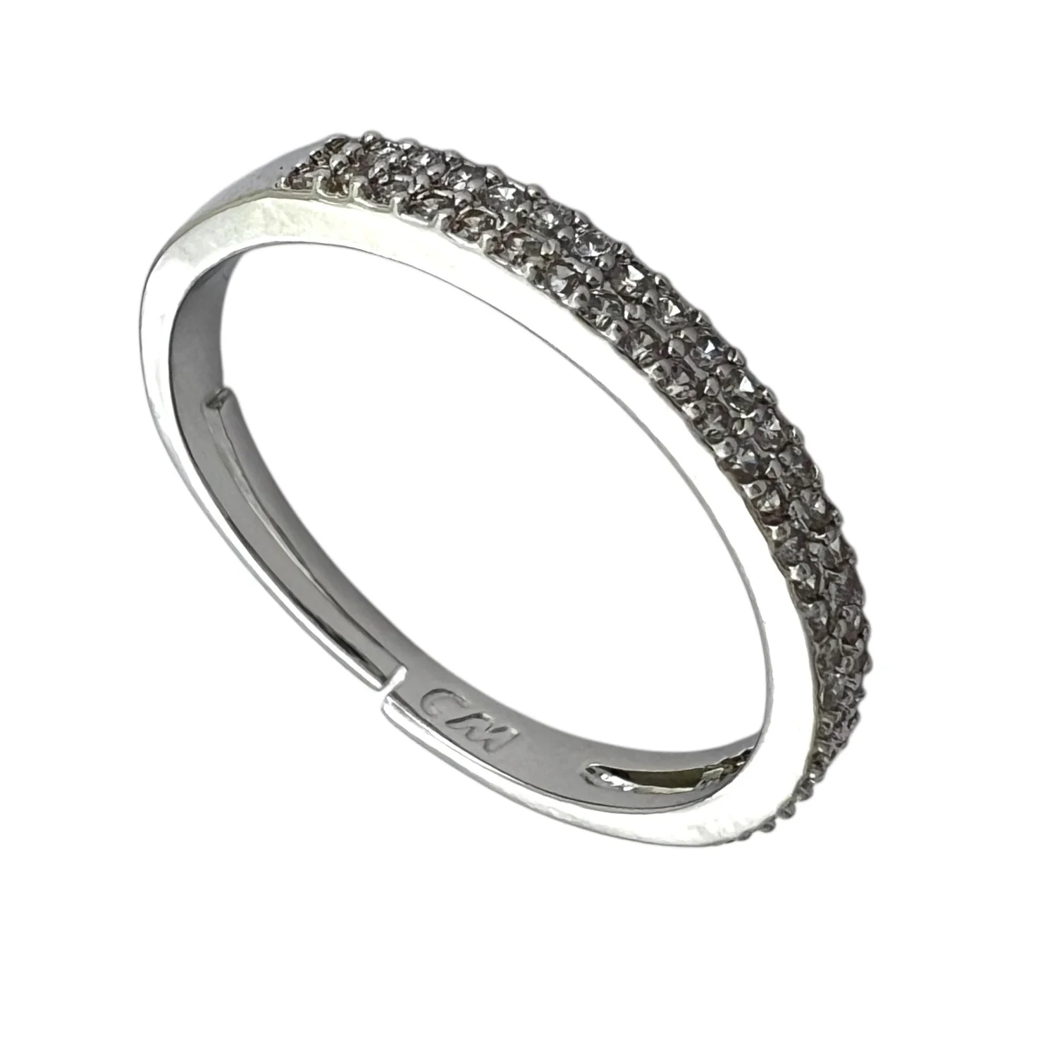 انگشتر زنانه مدل تنیسی ظریف و درخشان