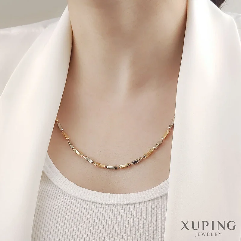 زنجیر اسپرت دورنگ ژوپینگ، درخشش بی‌نظیر با طراحی مدرن Xuping