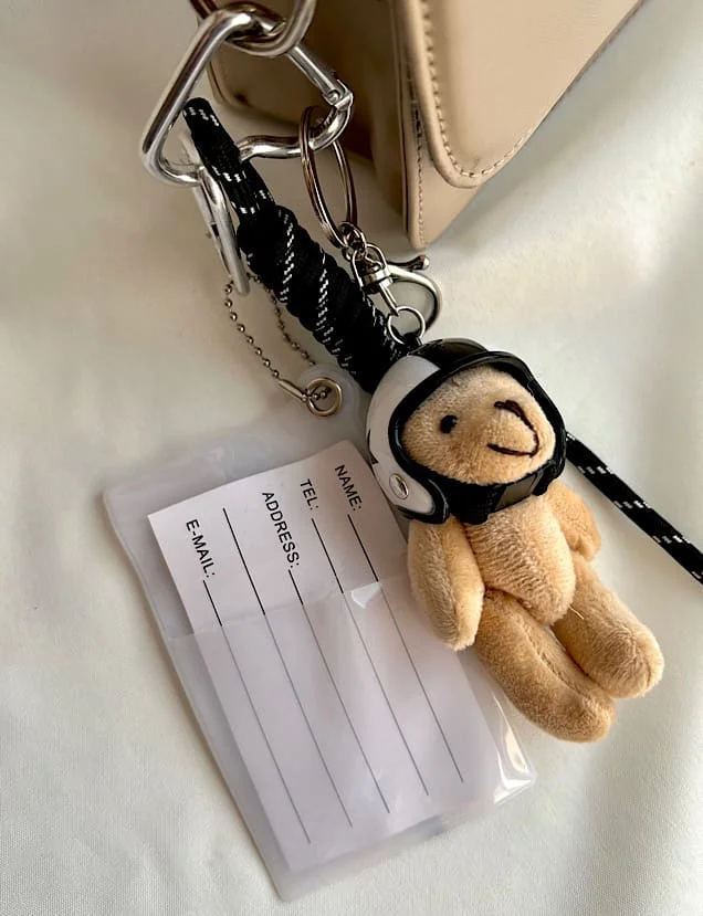 آویز کیف جذاب خرس موتور سوار، استایلی متفاوت