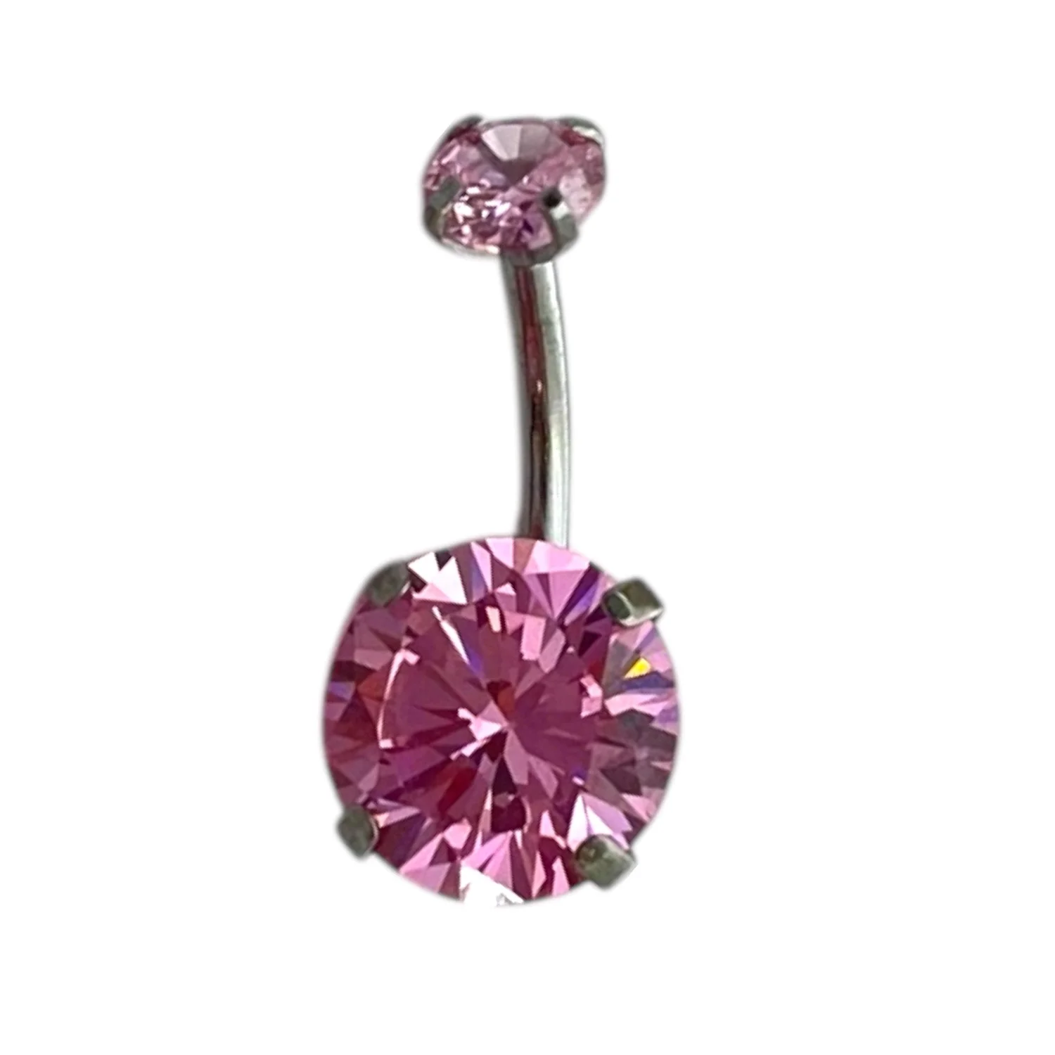 پیرسینگ ناف نگین‌دار زنانه، استایل درخشان