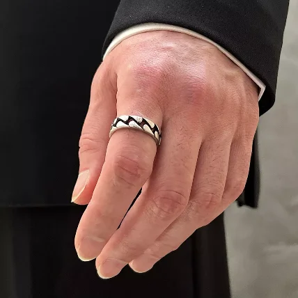 انگشتر مردانه طرح کارتیر شیک و با دوام