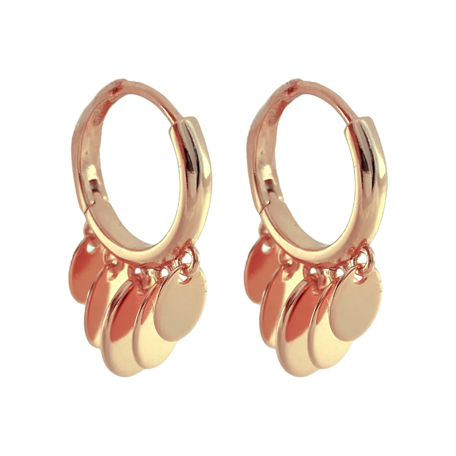 گوشواره زنانه ژوپینگ با طرح سکه، ظرافت در اوج سادگی Xuping