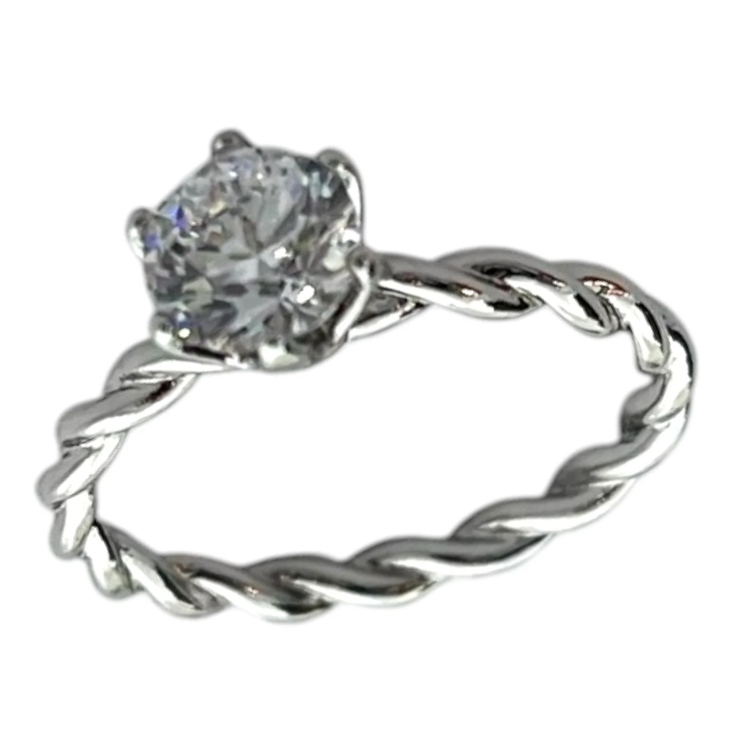 انگشتر زنانه مدل تک نگین جواهری شیک و خاص 