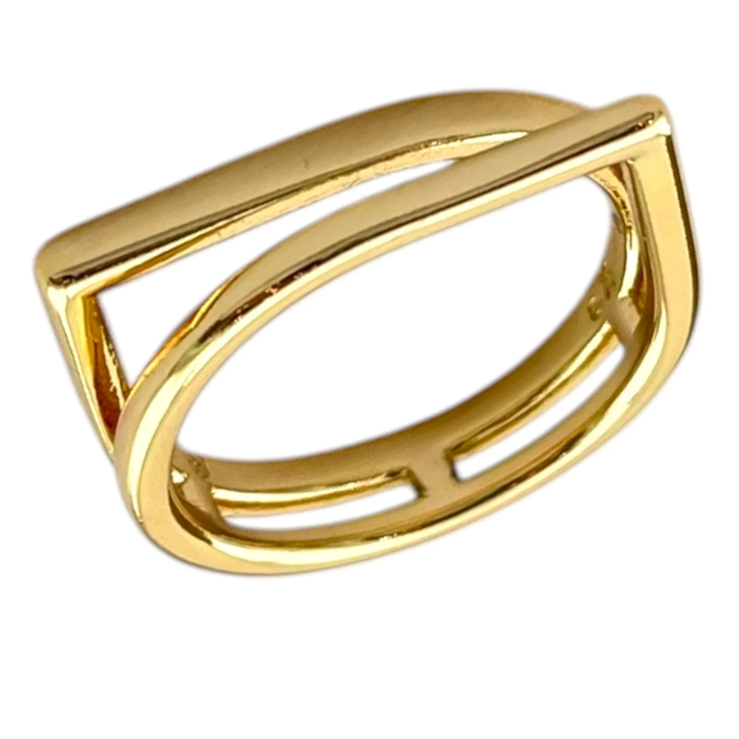 انگشتر زنانه طرح خطی شیک و ظریف ژوپینگ